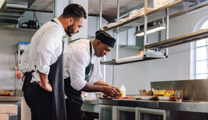 2 male cooks